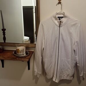 Womens Ralph Lauren white gold zip up